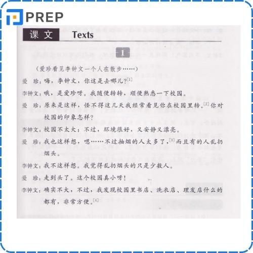 Phần bài khóa trong sách