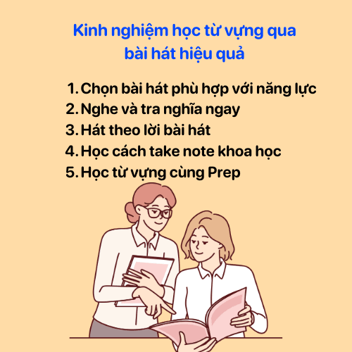 Cách học từ vựng qua lời bài hát hiệu quả 