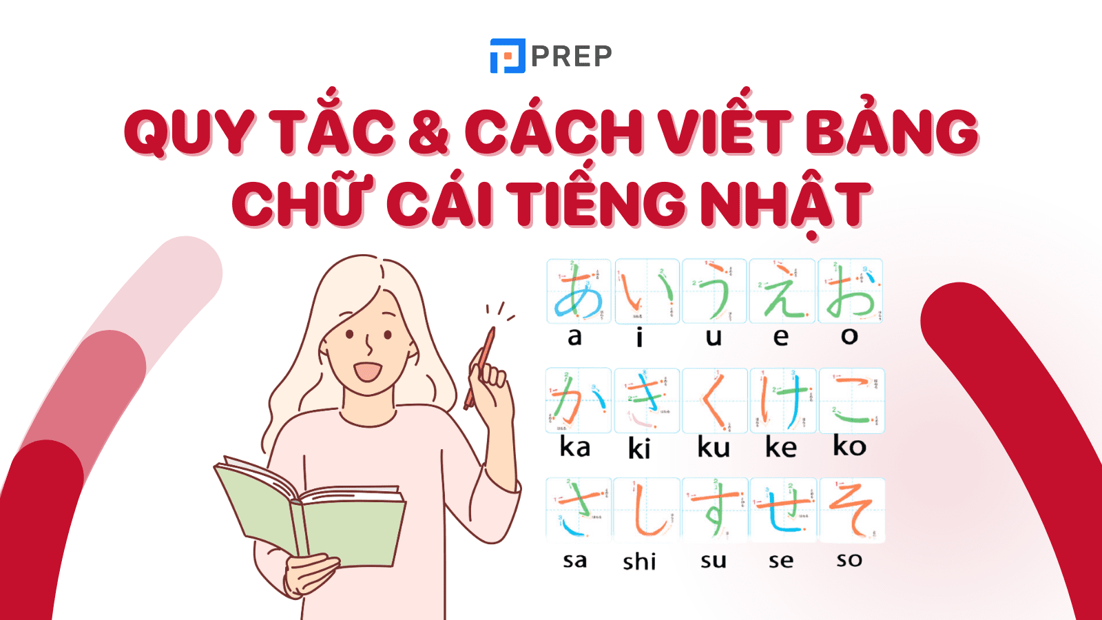 Cách viết bảng chữ cái tiếng Nhật