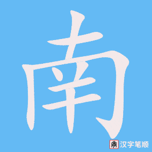 Cách viết chữ Nam trong tiếng Hán 南