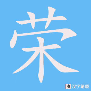 Hướng dẫn nhanh cách viết chữ Vinh trong tiếng Hán
