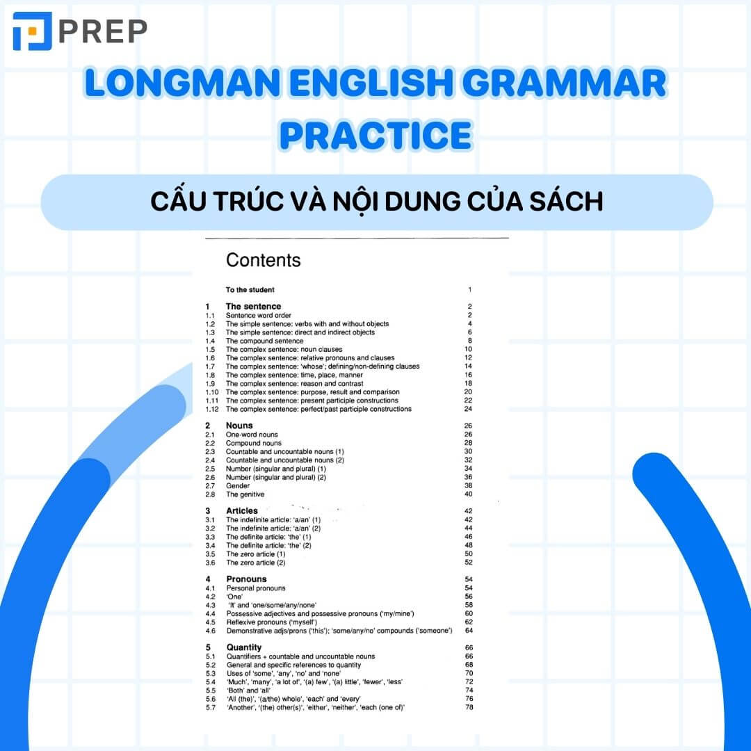 Cấu trúc nội dung của sách Longman English Grammar Practice