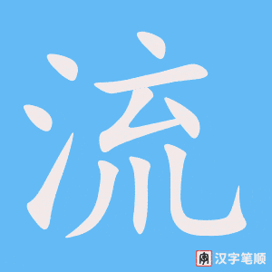 Chữ Lưu trong tiếng Hán 流