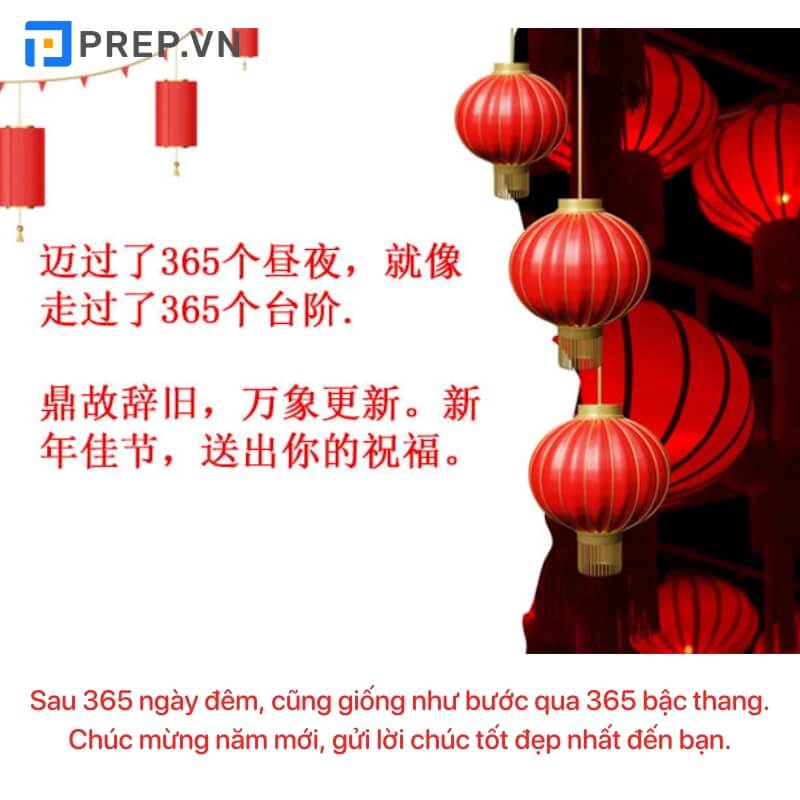 Mẫu lời chúc mừng năm mới tiếng Trung thông dụng
