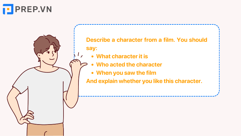 Đề bài: Describe a character from a film
