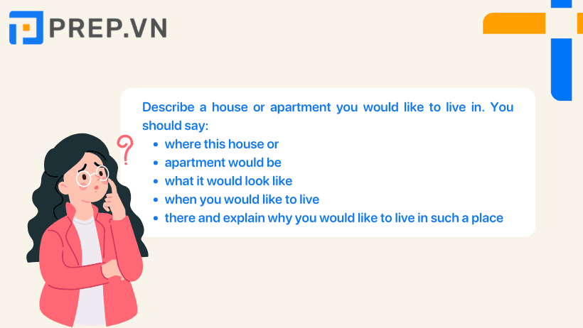 Describe a house or apartment you would like to live in