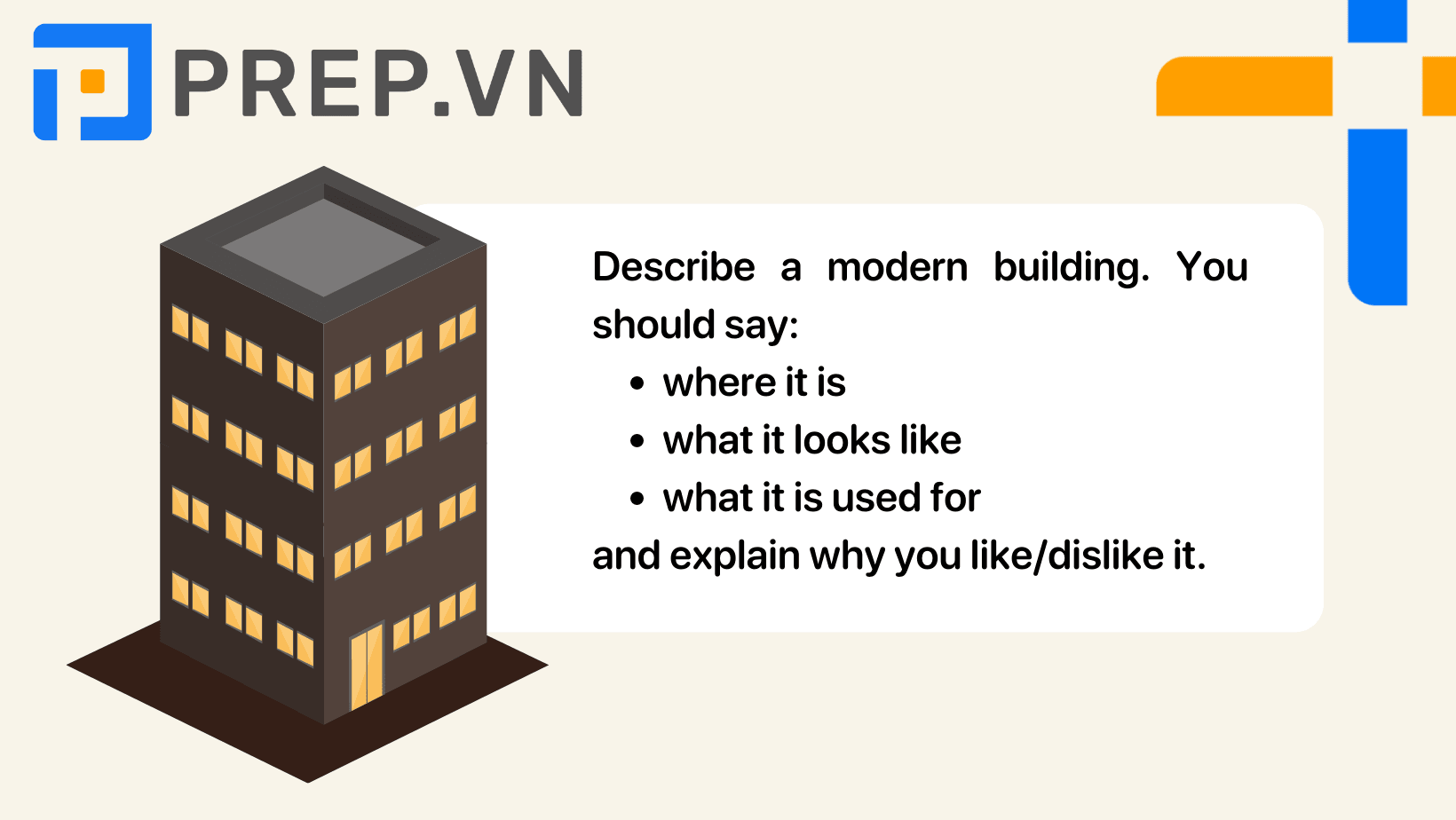 Describe a modern building
