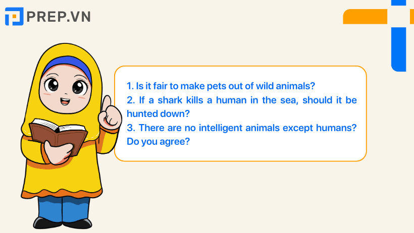 Câu trả lời mẫu IELTS Speaking Part 3: Animals