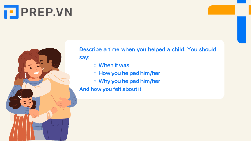 Describe a time when you helped a child