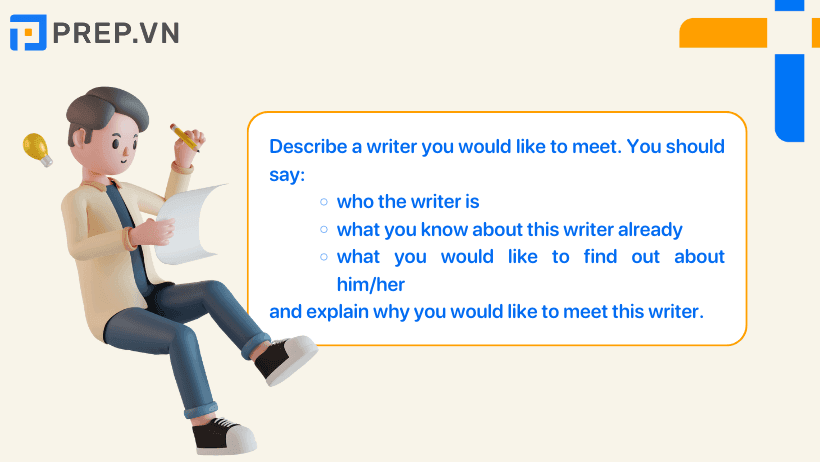 Đề bài: Describe a writer