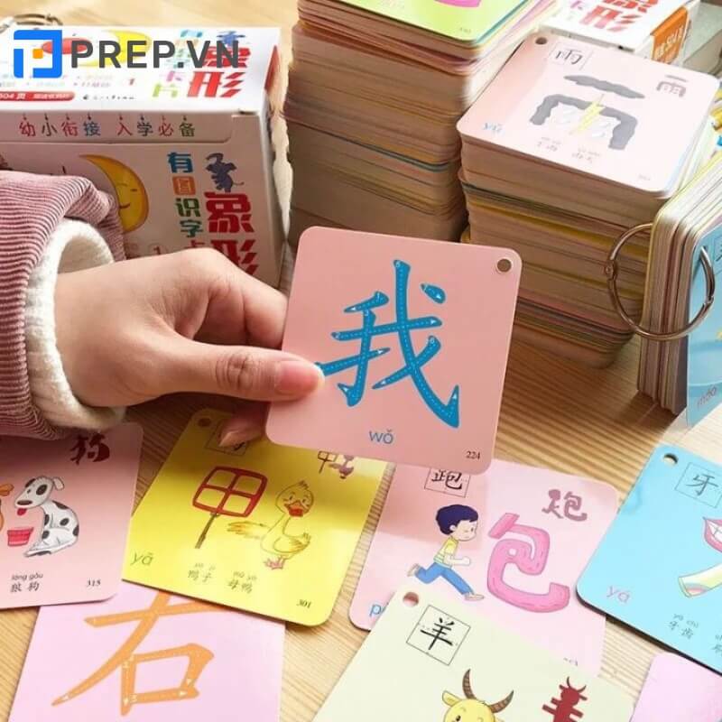 Học tiếng Trung qua thẻ nhớ từ Flashcard