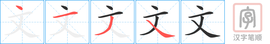 Hướng dẫn cách viết chữ Văn trong tiếng Hán