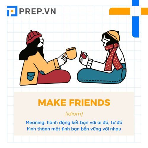 Idiom Make friends