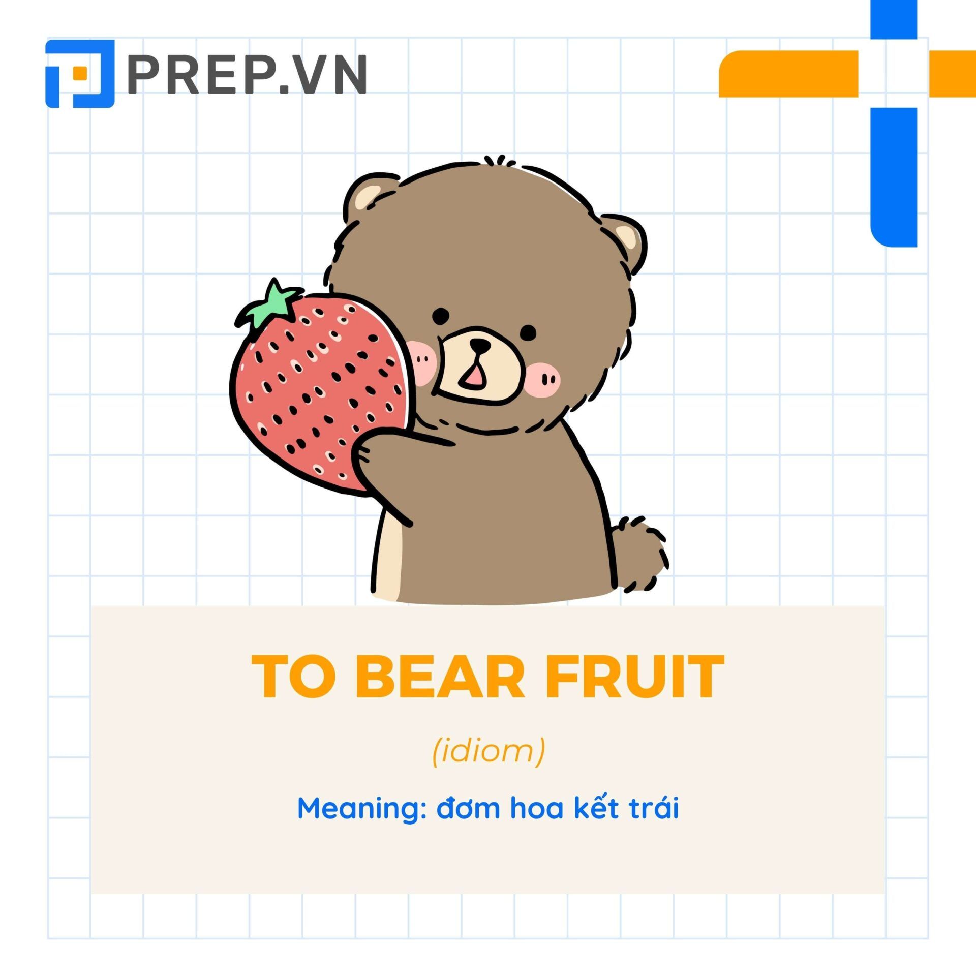 Thành ngữ tiếng Anh "to bear fruit"