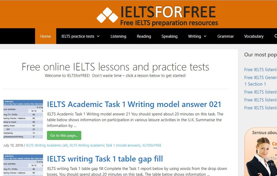 IELTS For Free - Luyện thi IELTS online miễn phí