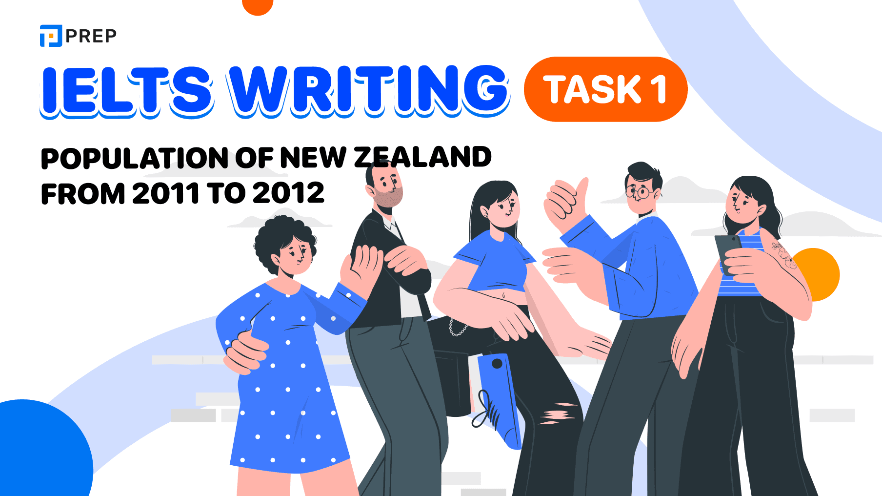 IELTS Writing Task 1 Population of New Zealand from 2011 to 2012