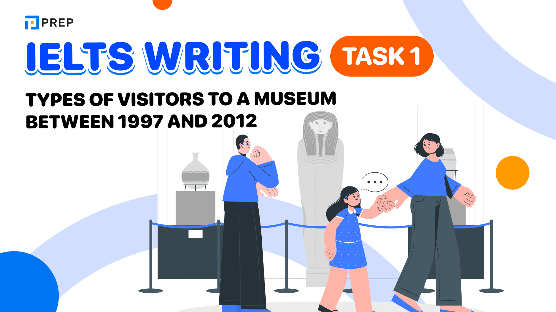 Bài mẫu IELTS Writing Task 1: Types of visitors to a museum between 1997 and 2012
