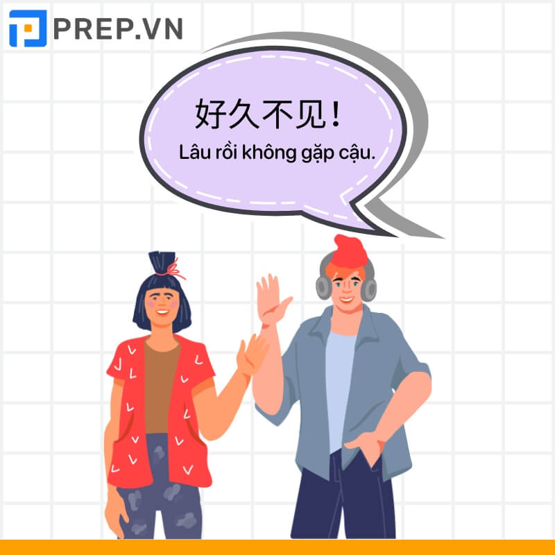 Ví dụ về cách nói xin chào trong tiếng Trung