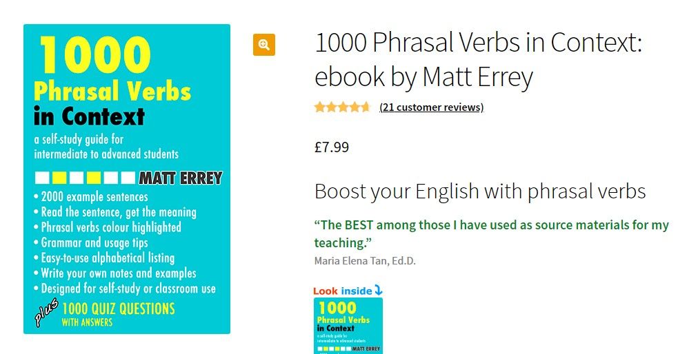 Giới thiệu cuốn sách 1000 Phrasal verbs in context
