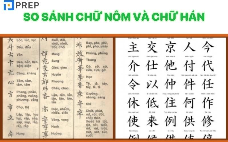 Chữ Hán và chữ Nôm khác nhau như thế nào?