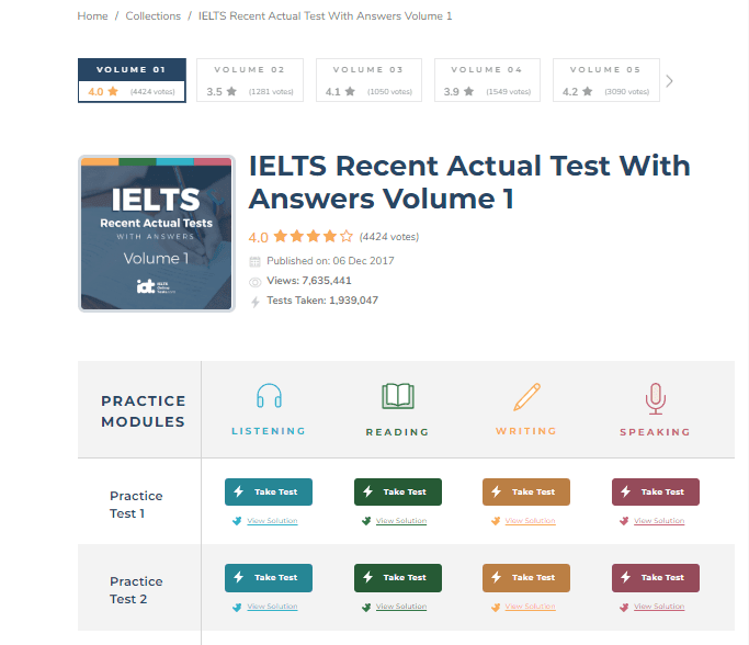 Thi thử IELTS - IELTS Online Tests