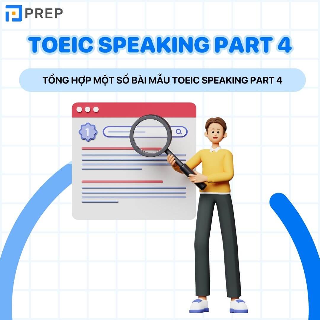 Tổng hợp một số bài mẫu TOEIC Speaking part 4