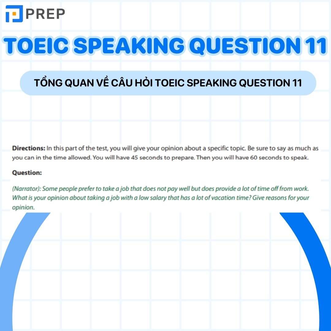 Tổng quan về câu hỏi TOEIC Speaking Question 11