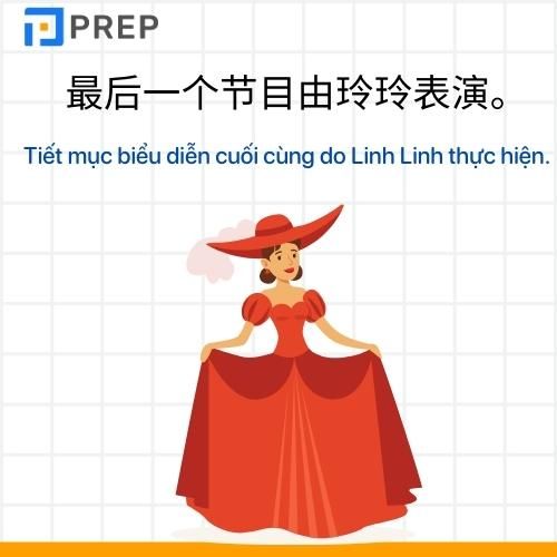 Ví dụ về trạng ngữ chỉ phương thức trong tiếng Trung