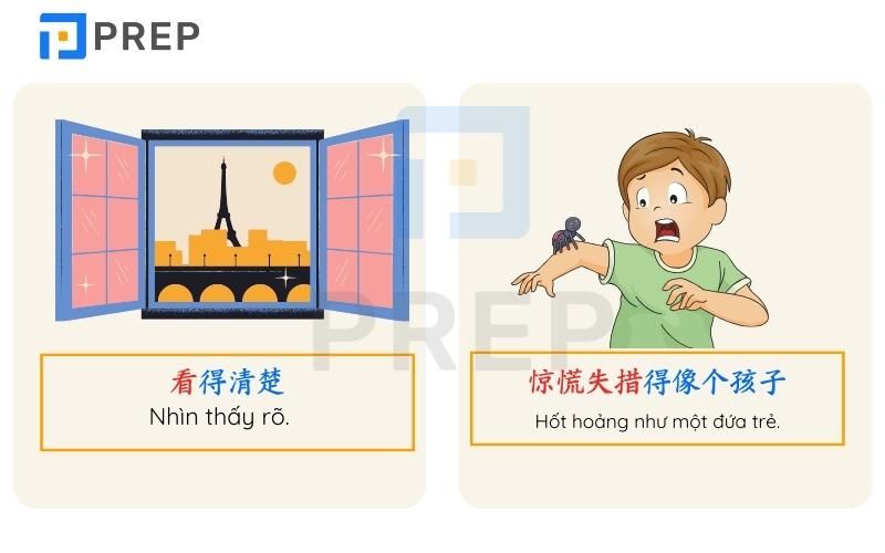 Tập đặt câu có chứa trung tâm ngữ trong tiếng Trung