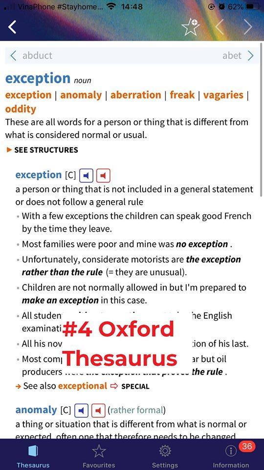 Luyện paraphrase sử dụng từ điển Thesaurus
