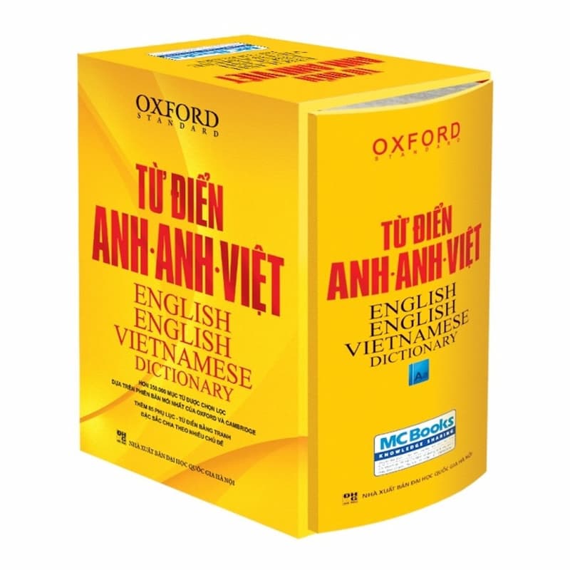 Bộ từ điển phiên âm tiếng Anh - Oxford Anh – Anh – Việt (Bìa vàng)