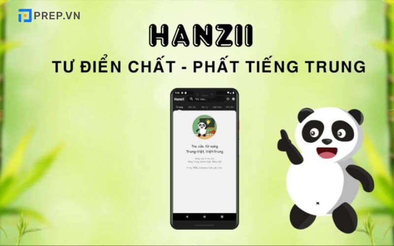 App từ điển tiếng Trung Hanzii dành cho điện thoại