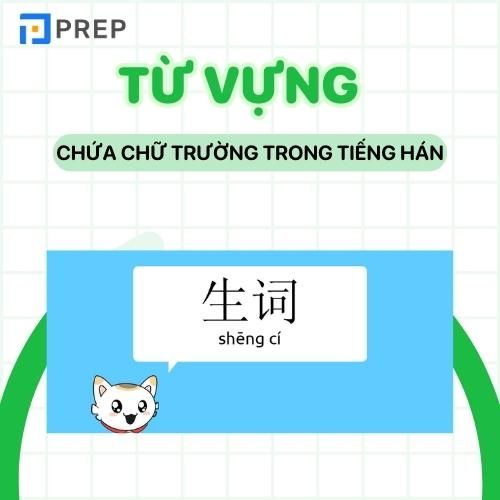 Từ vựng có chứa chữ Trường trong tiếng Hán