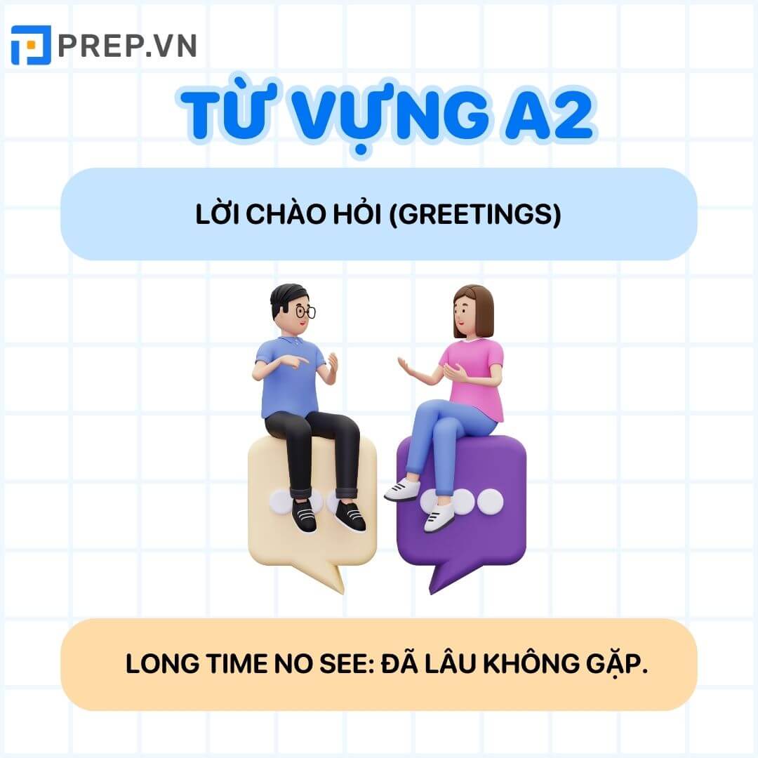 Từ vựng tiếng Anh A2: Lời chào hỏi (Greetings)