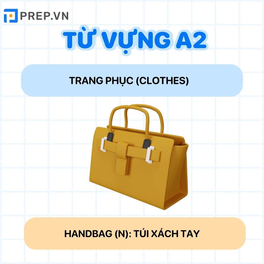 Từ vựng tiếng Anh A2: Trang phục (Clothes)