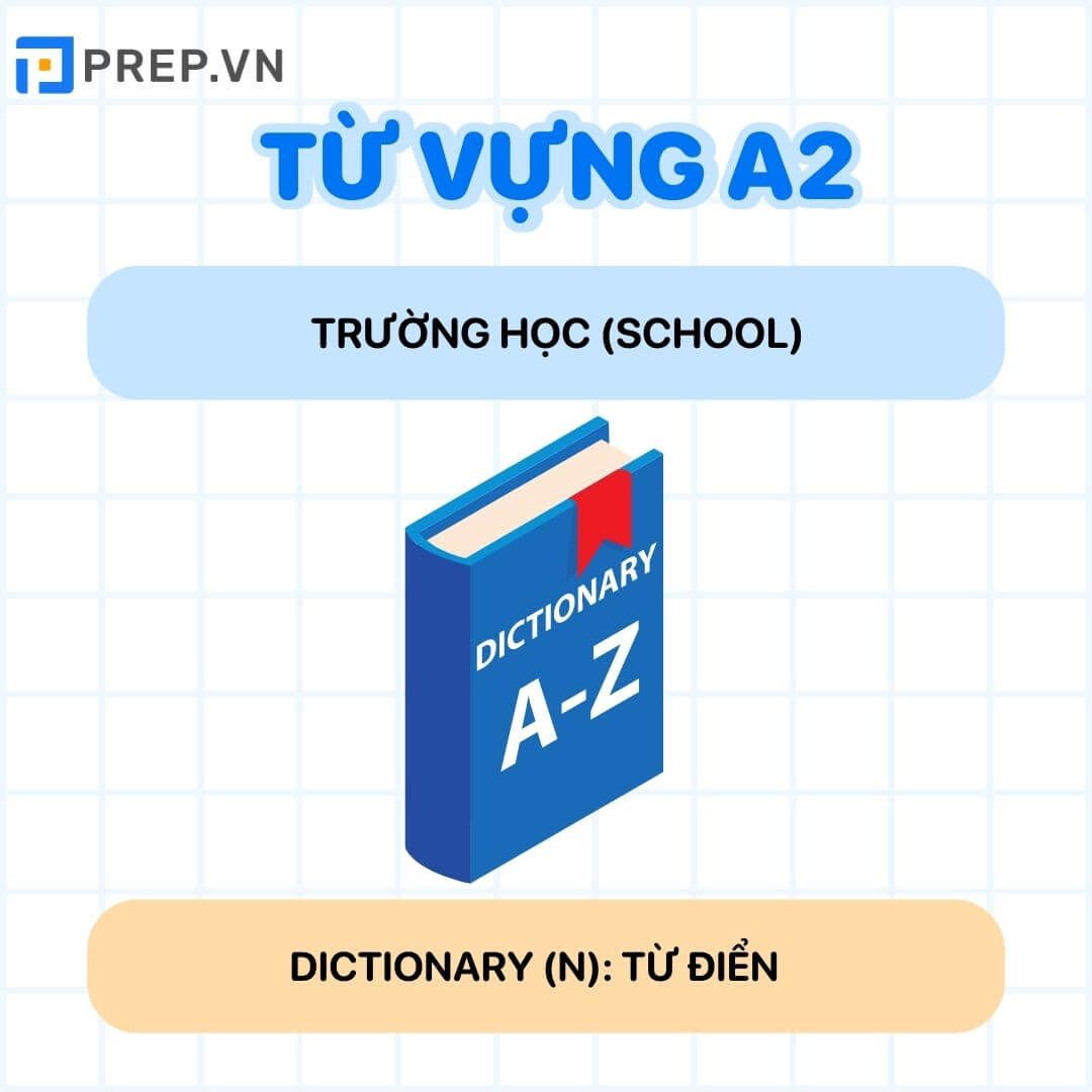 Từ vựng tiếng Anh A2: Trường học (School)