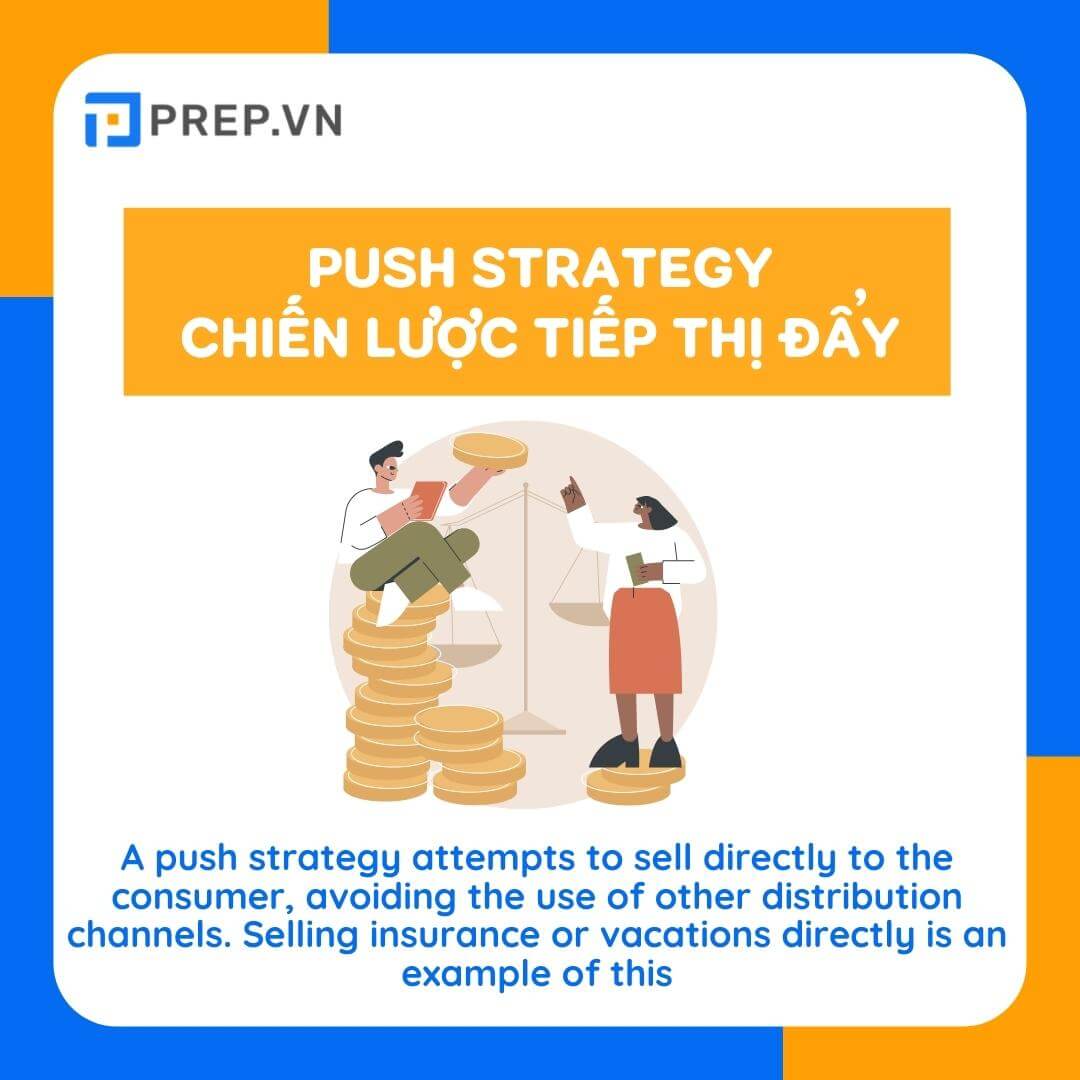 Từ vựng TOEIC chủ đề Marketing: Push Strategy