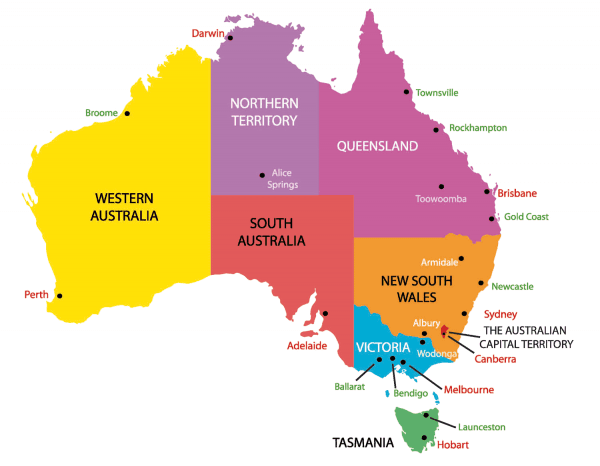 Từ vựng về tên các nước trên thế giới bằng tiếng Anh - Châu Úc & Thái Bình Dương
