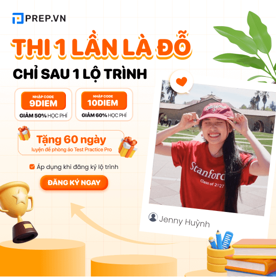Ưu đãi học luyện thi THPT Quốc gia cùng prepedu.com