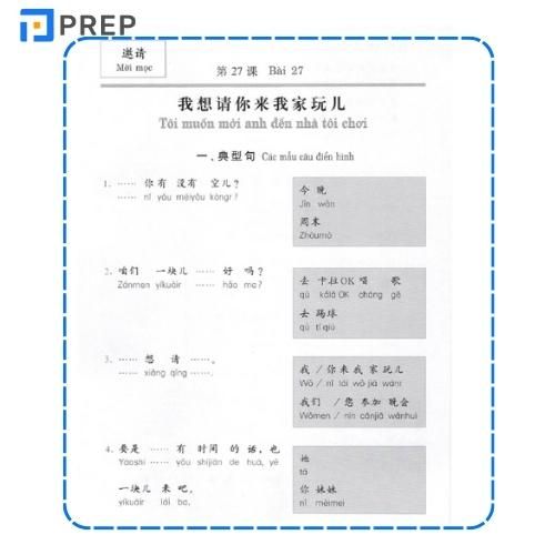 Phần nội dung sách đàm thoại tiếng Trung Quốc cấp tốc