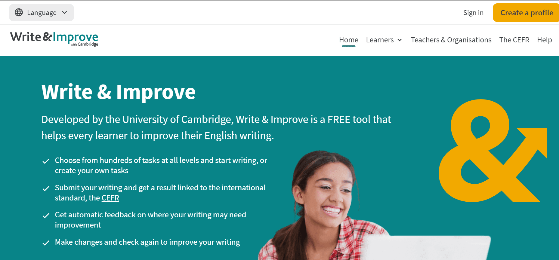 Write & Improve with Cambridge English